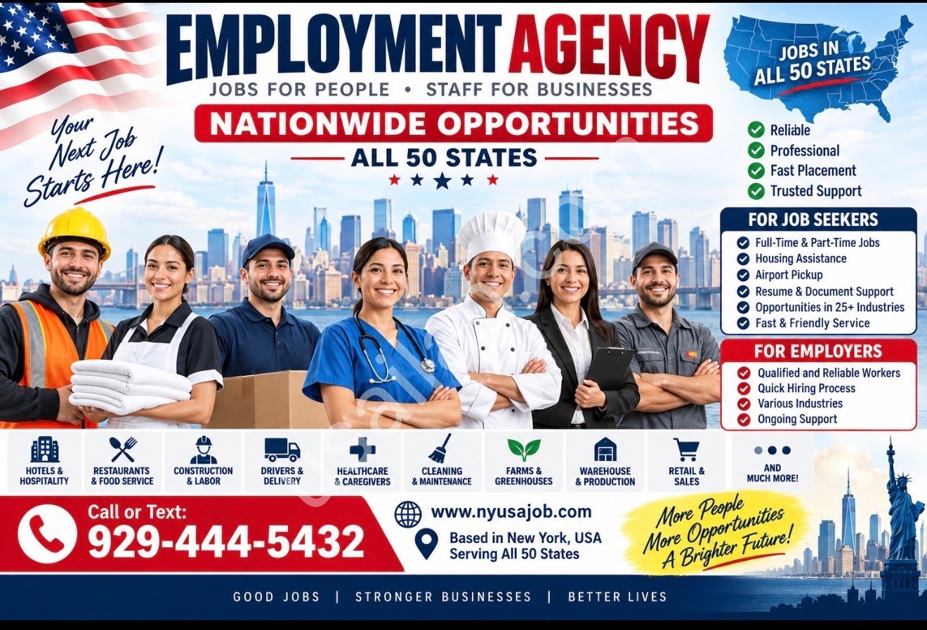 Employment Agency – Job Seekers & Employers Welcome | Jobs Across the USA