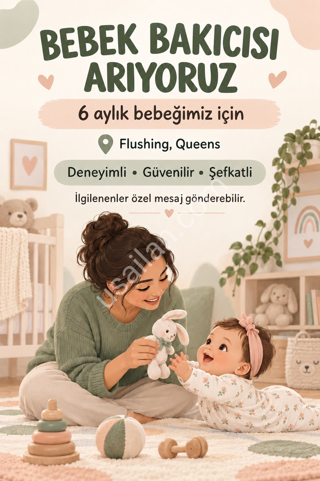 Flushing’te Bebek Bakıcısı Arıyoruz